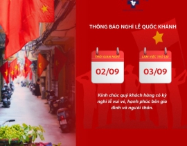THÔNG BÁO LỊCH NGHỈ LỄ 02/09/2025 - 03/09/2025