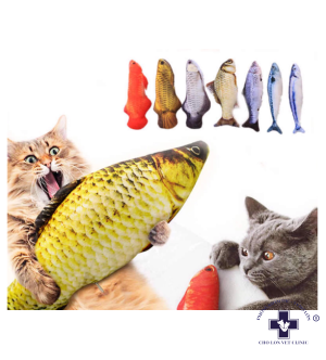 Cá nhồi bông cho chó mèo