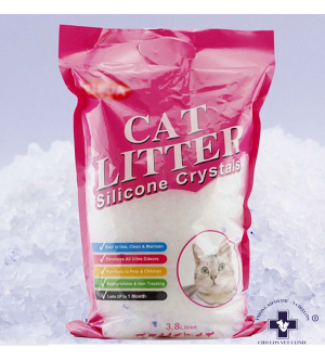 Cát Thủy Tinh cho Mèo CAT LITTER Silicone Crystals 3.8L