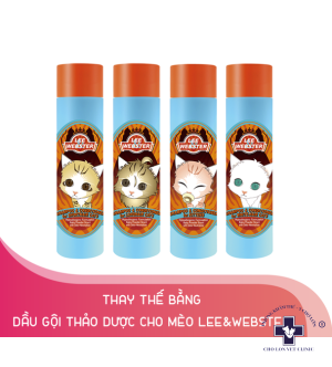 Dầu gội và xả thảo dược cho mèo Lee Webster 280G