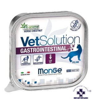 Pate Hỗ Trợ bệnh Tiêu Hoá Cho Mèo - PATE MONGE VET SOLUTION CAT GASTROINTESTINAL 100g