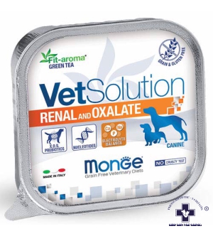 Pate hỗ trợ điều trị bệnh thận và sỏi oxalate cho chó - MONGE VETSOLUTION DOG RENAL/OXALATE 150g