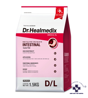 Thức ăn khô hỗ trợ bệnh đường ruột cho chó - Dr. Healmedix Intestinal Low Fat 1.5kg