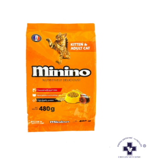 THỨC ĂN KHÔ MININO VỊ CÁ NGỪ CHO MÈO CƯNG 480gr