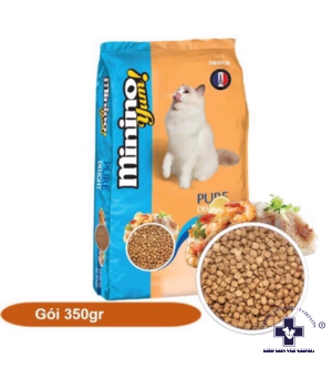 THỨC ĂN KHÔ YUM VỊ CÁ HỒI & HẢI SẢN CHO MÈO CƯNG 350gr