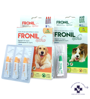 Thuốc nhỏ gáy trị Ve Và Bọ Chét Cho Chó- Fronil extra